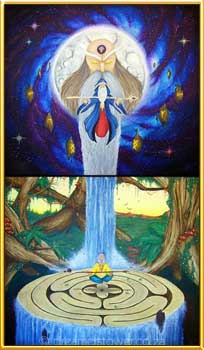 This finished product shows him in his truth, all connected and flowing with the energy of spirit. - completed in October 2008