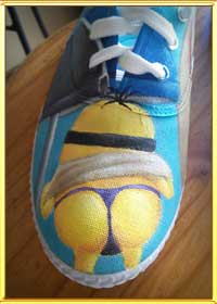 Beach Minion Shoes - completed in December 2015