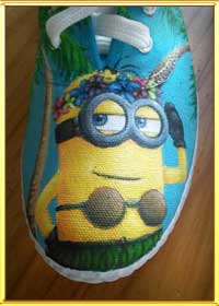 Beach Minion Shoes - completed in December 2015