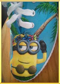 Beach Minion Shoes - completed in December 2015