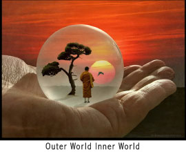 Buddhist in the palm of God.