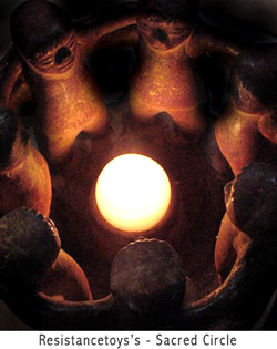 Sacred circles and spaces that envelop are vital as we all need to feel connected to a higher good.